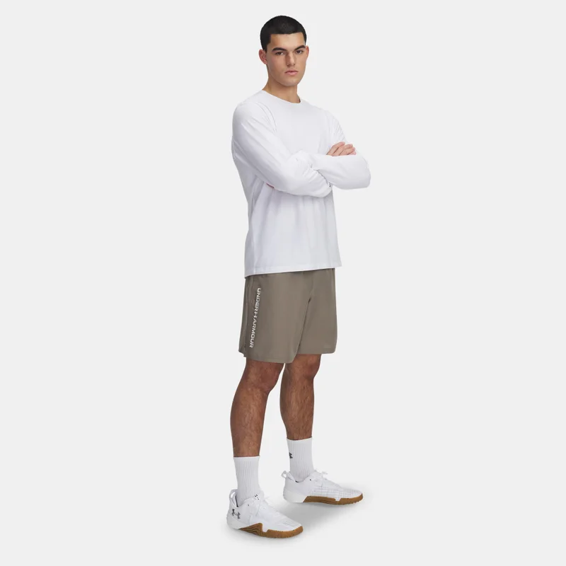 UNDER ARMOUR Brown Men's Tech Woven Wordmark Training Shorts for Men | Best Price UAE
